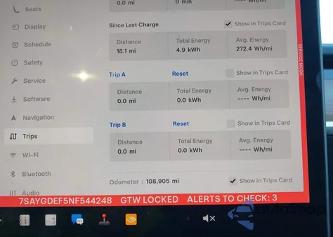 2022 Tesla Model Y Performance Dual Motor All-Wheel Drive z USA, uszkodzony, nr VIN 7SAYGDEF5NF544248